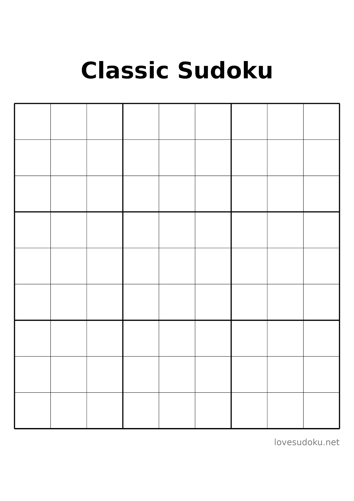 printable sudoku pages